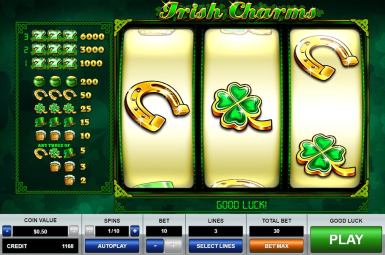 Irish Charms video slot